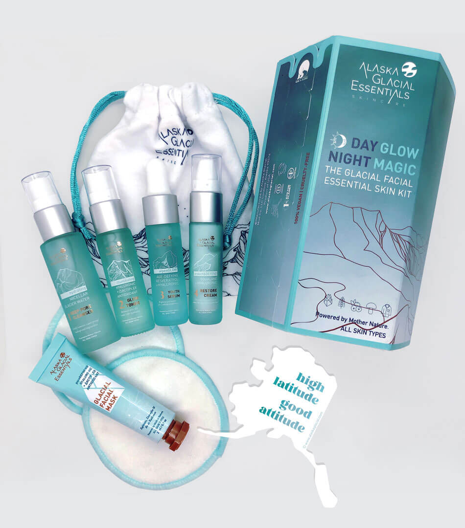 Kit esencial para la piel facial glacial