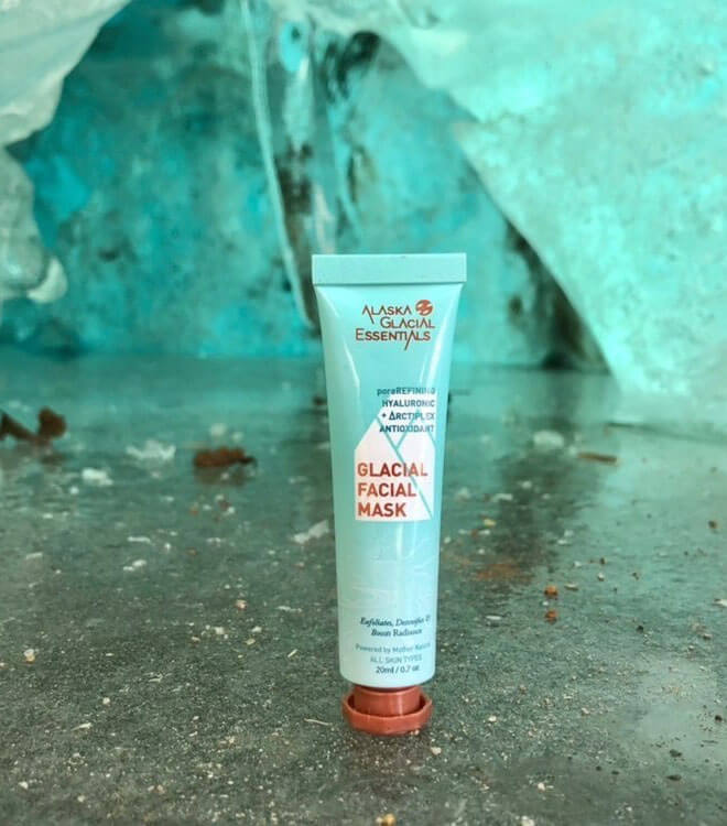 glacial mask tube at glacier