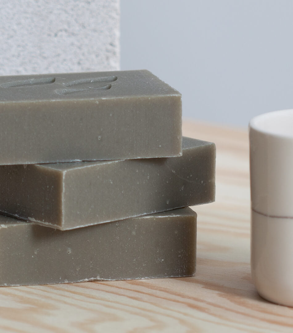 Glacial clay mineral soap bar