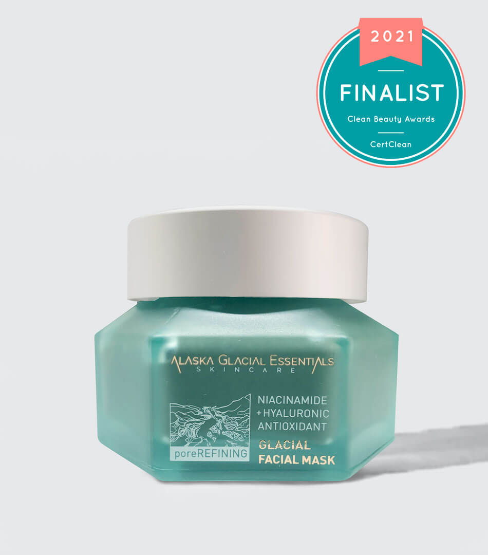 glacial facial mask front packing